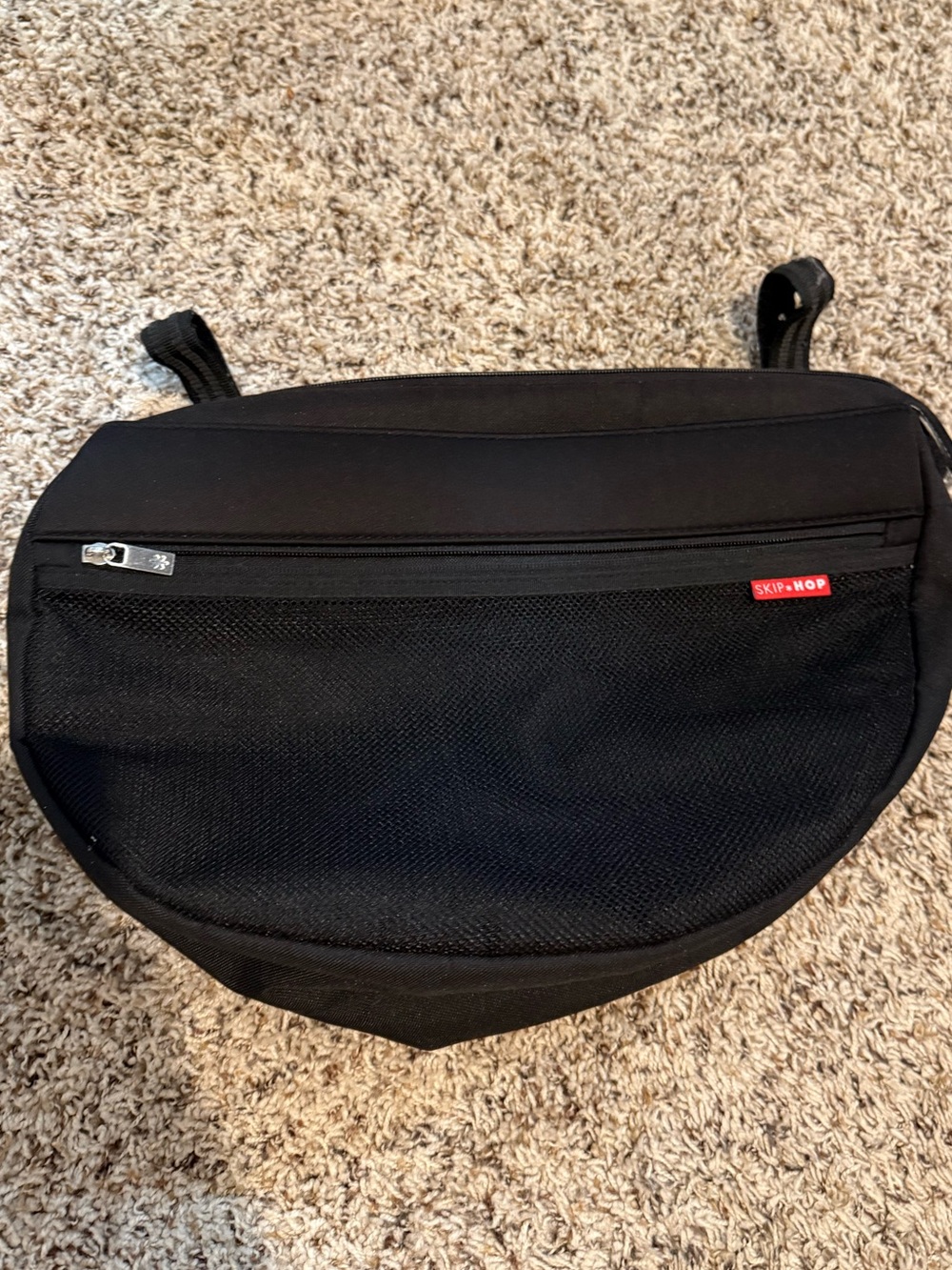 Skip Hop Black Mesh-Front stroller bag